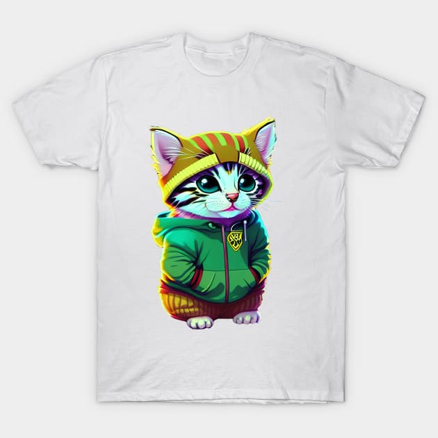 Cute kitten T-Shirt by IDesign23